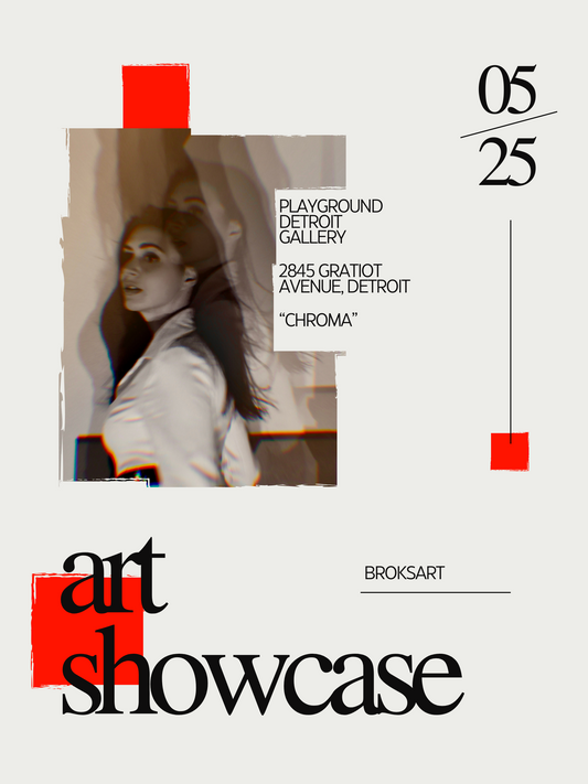 Broksart in CHROMA show at PLAYGROUND DETROIT Gallery May 2025