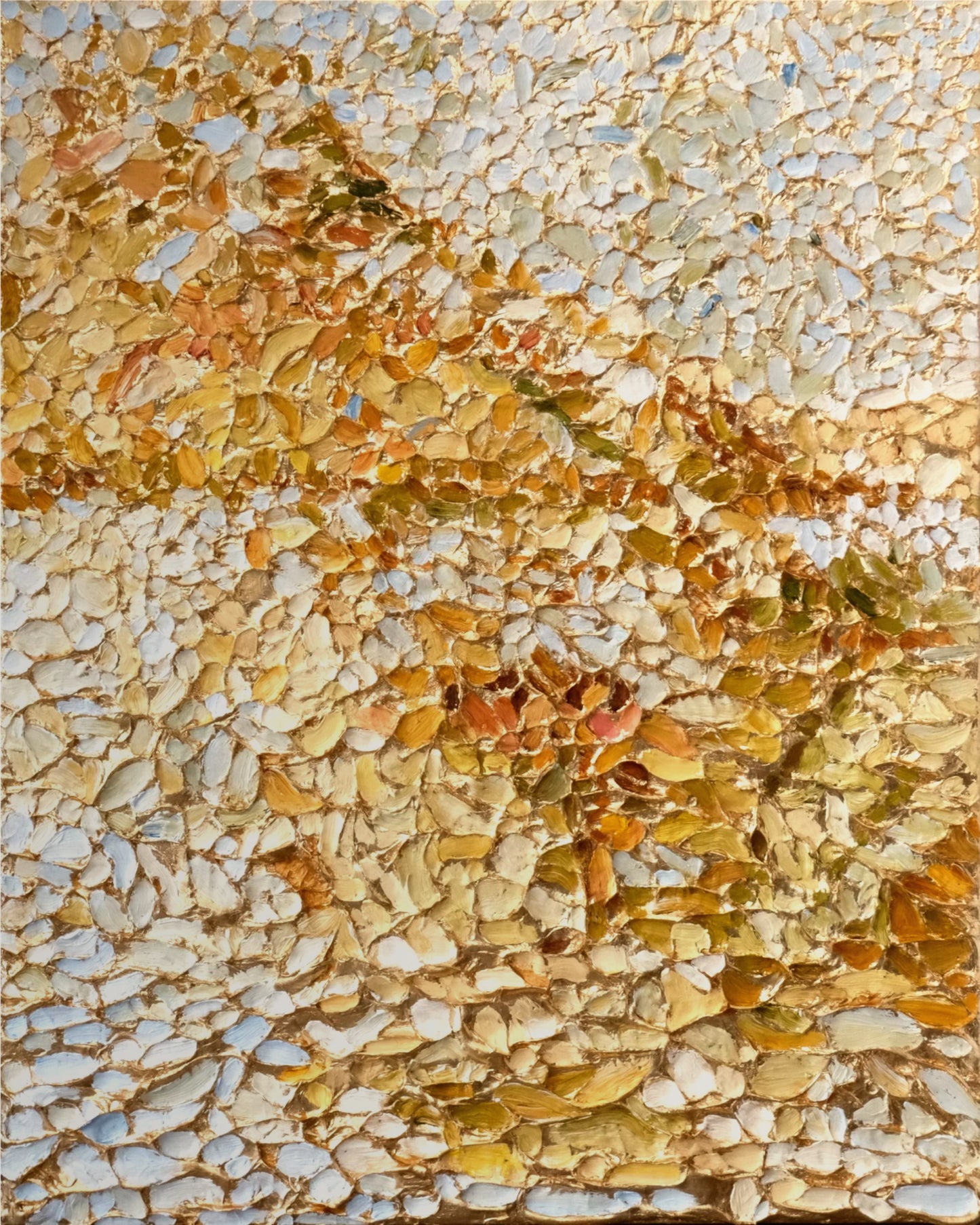 Found at Sea | Original Acrylic, Oil, and Metal Leaf Painting