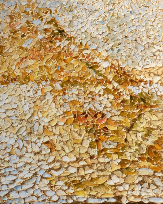 Found at Sea | Original Acrylic, Oil, and Metal Leaf Painting